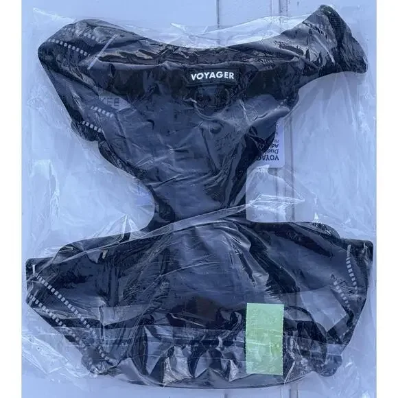 Voyager Dog Harness Medium Dual Attachment Adjustable Black Top Handle NWT - Picture 2 of 4